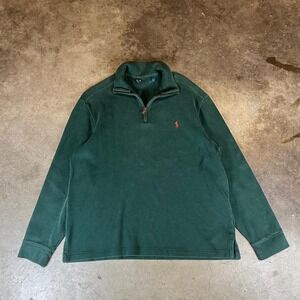 Ralph Lauren green quarter zip sweatshirt Men's Size L